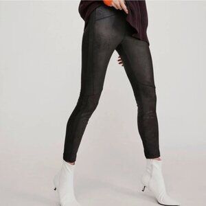 Free People Midnight Vegan Suede Skinny Pants